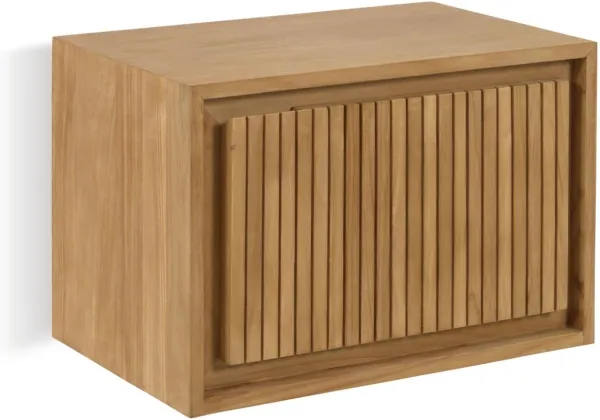 Taciana, Badezimmerschrank, natur, Massivholz