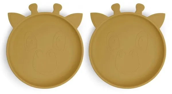 Nuuroo Akila Silikon-Teller 2er-Pack - Dusty Tellow