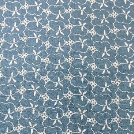 Denim Stoff 145cm 51 Blume - 50cm