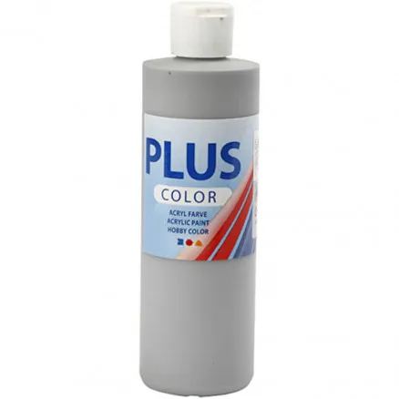 Plus Color Hobbyfarbe, Rain Grey, 250 ml/1 fl.