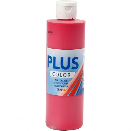 Plus Color Hobbyfarbe, Primärrot, 250 ml/1 Fl.