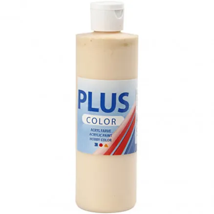 Plus Color Hobbyfarbe, helles Puder, 250 ml/1 Fl.