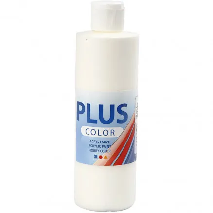 Plus Color Hobbyfarbe, Offwhite, 250ml