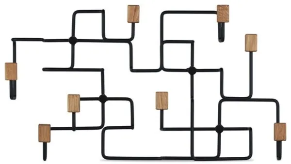 Gejst Underground Garderobenleiste Eiche/Schwarz