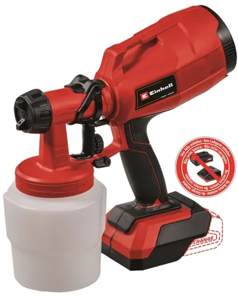 Einhell TC-SY 18/60 Li akkubetriebene Farbspritzpistole 18 Volt ohne Akku und Ladegerät