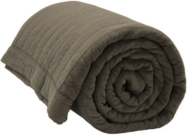 Magnhild, gesteppte Bettdecke aus Baumwolle, beige, 280x280 cm