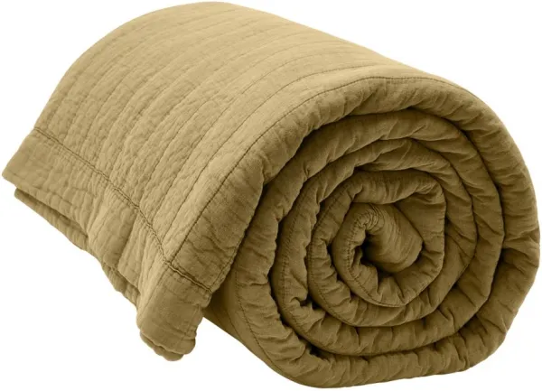 Magnhild, Gestepptes Baumwollbettüberwurf, seeds, 280x280 cm