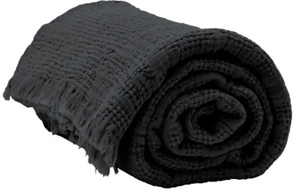 Hilda, Steppdecke, coal, 170x180 cm