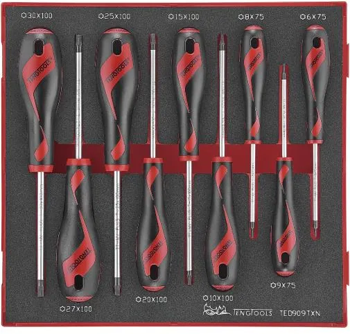 Teng Tools Schraubendreher-Set Torx TED906TXN mit 9 Teilen
