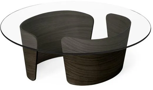 Sibast Furniture No 7 Lounge Couchtisch Ø90 Niedrig Dunkelgeölte Eiche/Glas