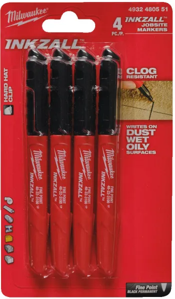 Milwaukee Permanent Marker Spitze 4-teilig