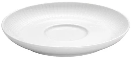 Pillivuyt Plissé Untertasse 16,5 cm für Plissé Tasse 29 cl.